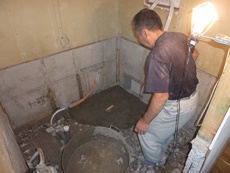 エステホーム　千葉市緑区　浴室リフォーム　施工中