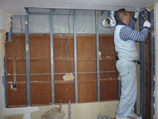 千葉市花見川区　エステホーム　キッチンリフォーム　施工中