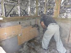 エステホーム　千葉市　お風呂改修工事　施工中