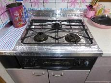 エステホーム　千葉市中央区　レンジフード・コンロ交換工事　施工前