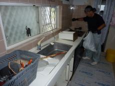 エステホーム　市原市　M様邸　キッチン改修工事　施工中