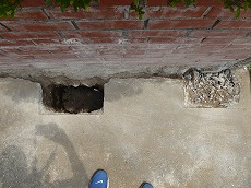 九十九里町Ｕ様邸　エクステリア工事施工事例　施工中