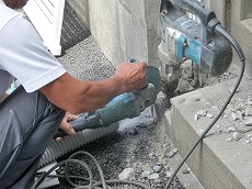 千葉市中央区　Ｓ様アパート通用口門扉工事　施工事例　施工中