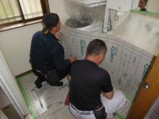 千葉市花見川区　U様邸　浴室改修工事　エステホーム施工中