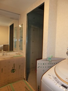 エステホーム　千葉市緑区　浴室改修工事　施工中