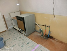 エステホーム　千葉市花見川区　キッチン改修工事施工事例　施工中