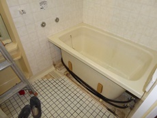 エステホーム　千葉市花見川区　U様邸　浴室改修工事　施工中